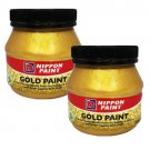 2X Nippon Paint Gold Color Water-Based Acrylic For Interior Exterior Gold Finish