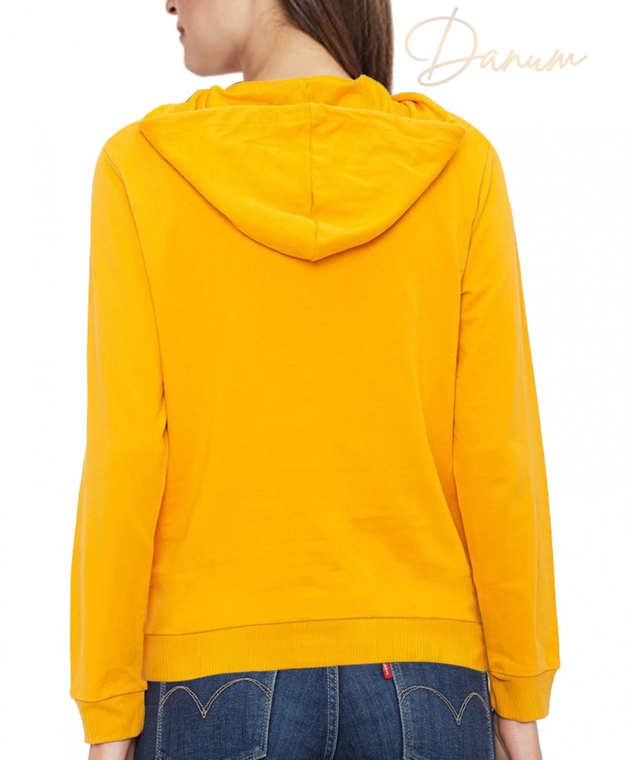 Full sleeve Yellow sweatshirt for ladies