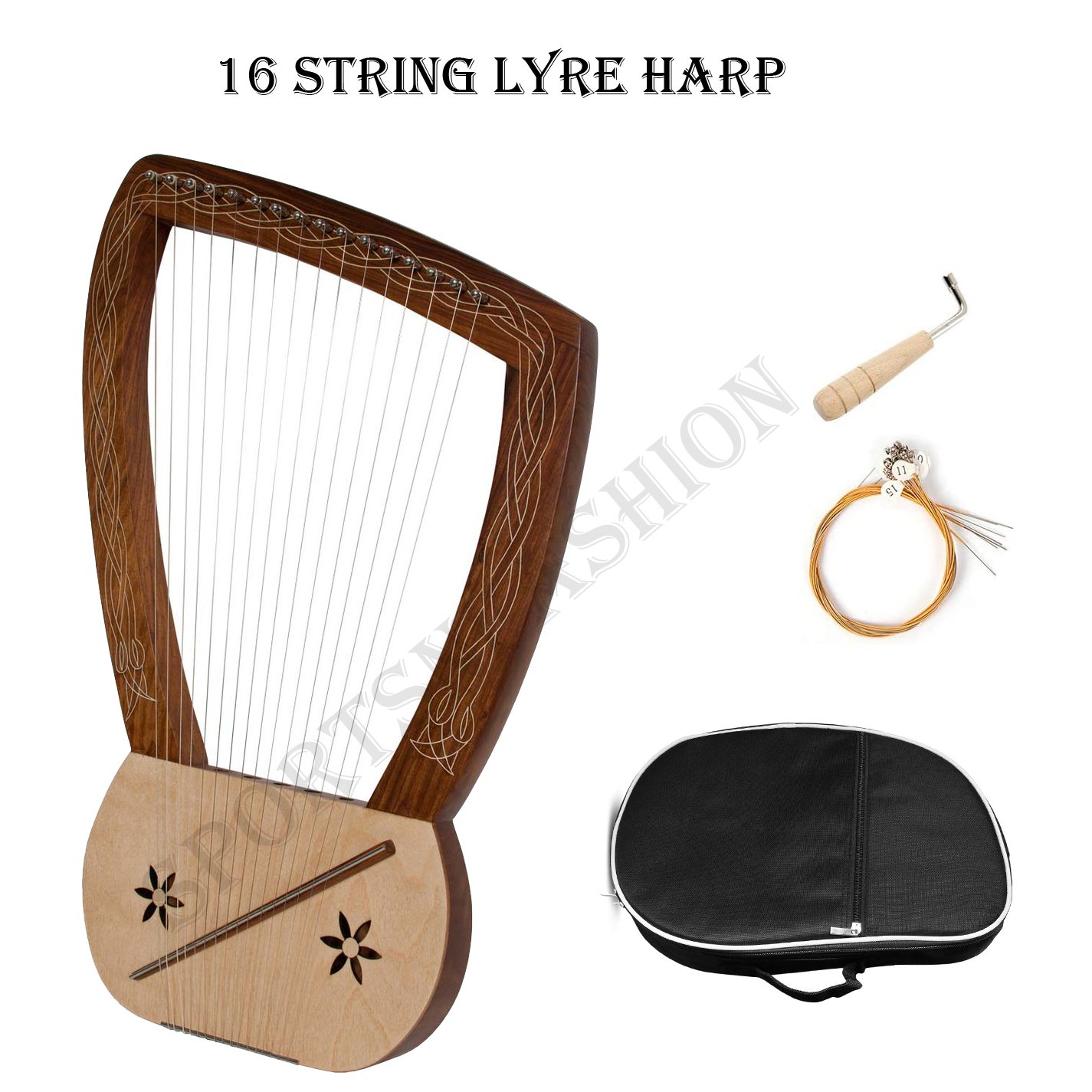 Lyre Harp 16-String