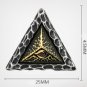 S925 silver personality triangle retro creative Necklace eye of God Pendant