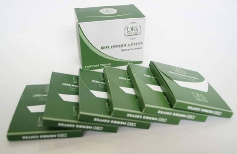 3 BOXES DR'S SECRET COFFEE BIO HERBS COFFEE 15G x 6 SACHETS (1 MONTH