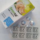 24 Tablets BAYER Dewormer Treatment for Cats Kittens Tape Hook Round Worms EXP 24