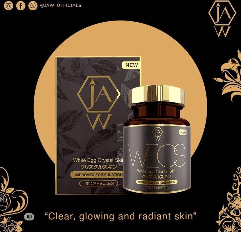 AUTHENTIC Miracle Jaw White Egg Crystals Skin 2.0 Improved 2X Effective 20 Caps