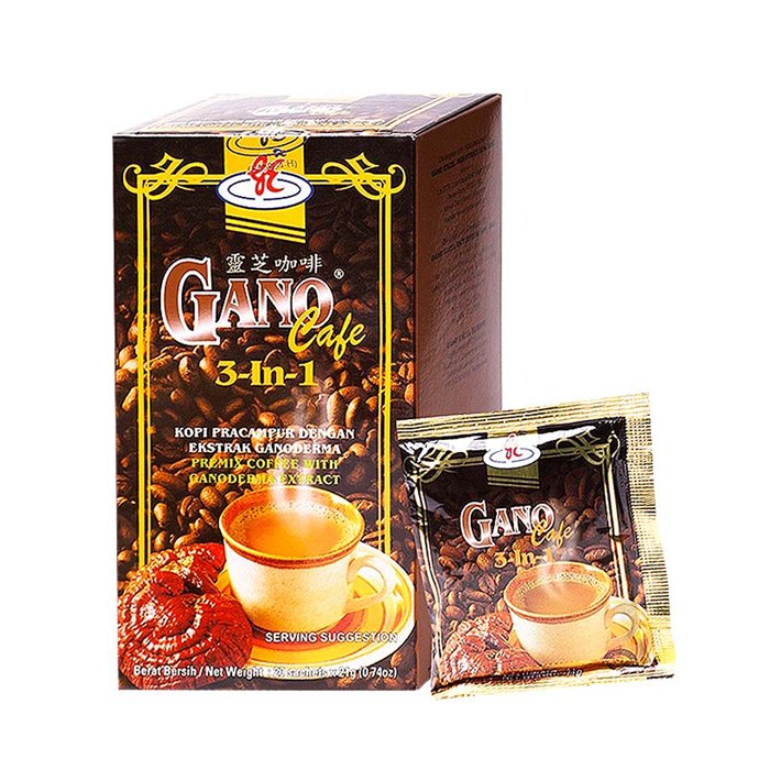 10 Box 200 Sachets Gano Excel Cafe 3 in 1 Coffee Ganoderma Reishi Halal Express