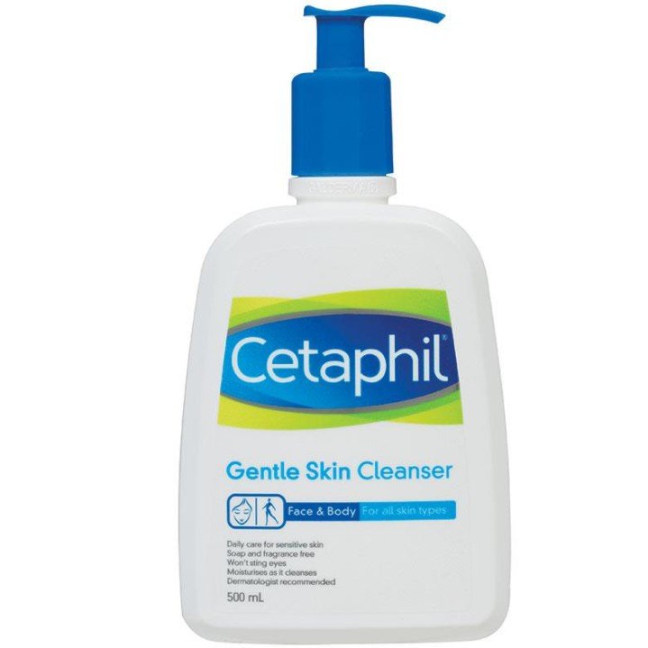 CETAPHIL GENTLE SKIN CLEANSER FOR FACE & BODY FOR ALL SKIN TYPES 500ML EXP 2022