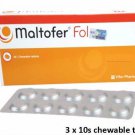 MALTOFER FOL CHEWABLE TABLETS 30'S EXP 09/22