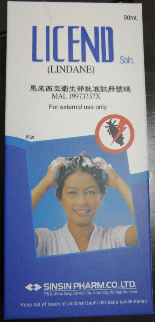Licend Shampoo to treat head lice