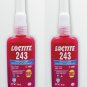 2 X LOCTITE 243 MEDIUM STRENGTH THREADLOCK BEST EVER METAL ADHESIVE 50 ML