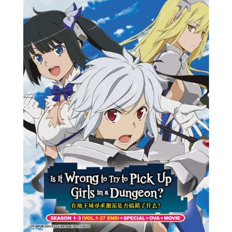 Is It Wrong to Try to Pick Up Girls in a Dungeon?Season 1-3 +Special +OVA +Movie
