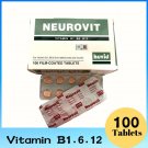 100 Tablets Neurovit Vit B1, B6 & B12 for Numbness, Tingling & Nerve Relief