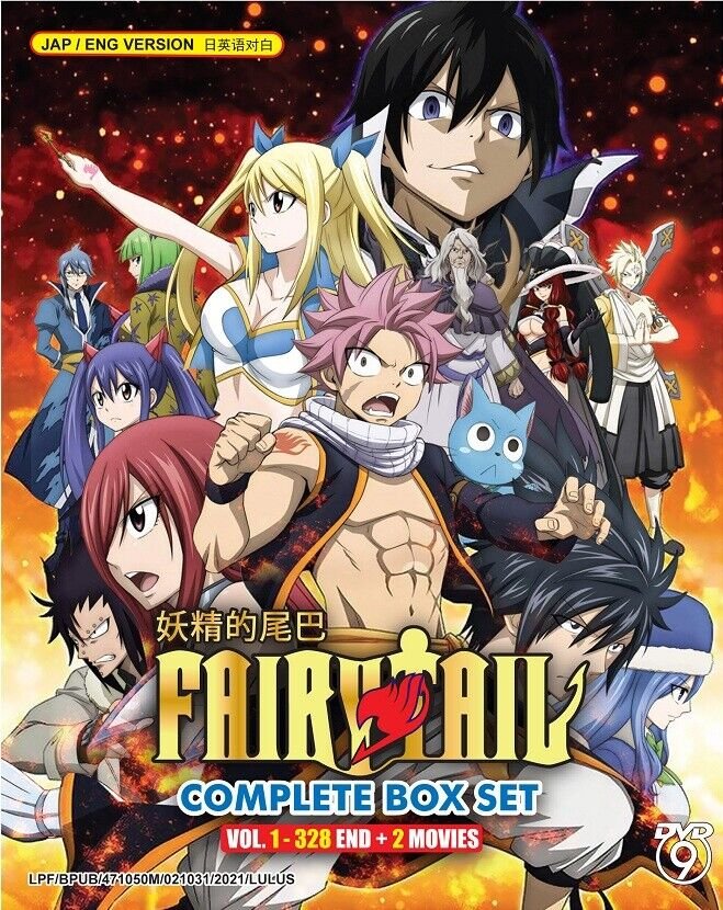 Fairy Tail Ultimate Collection 9 Season TV Series 328 Episodes + 2 movies+ 9 Ova-FAST SHIPPING !!