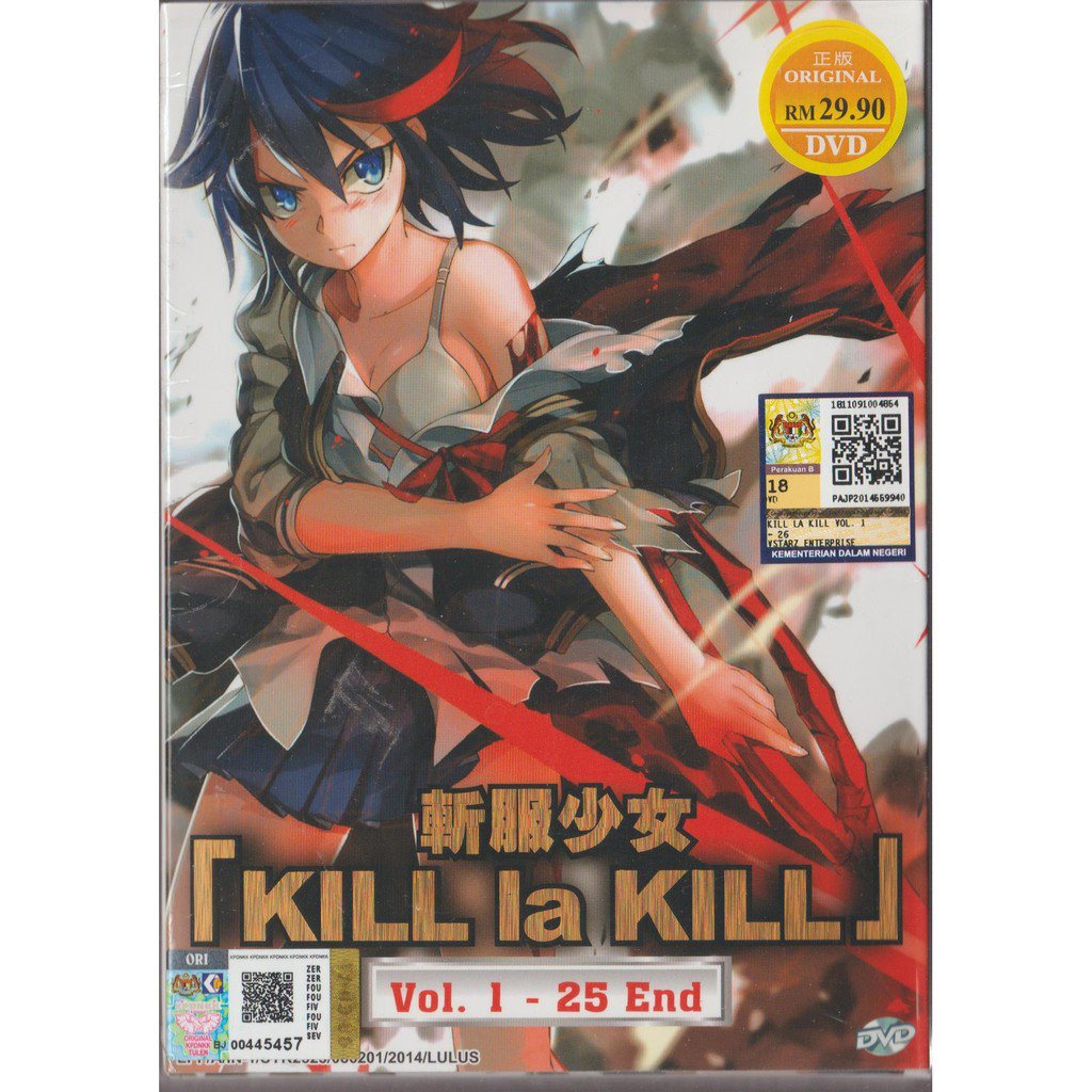 DVD Anime Kill La Kill Complete TV Series (1-25 End) English Dubbed, All Region