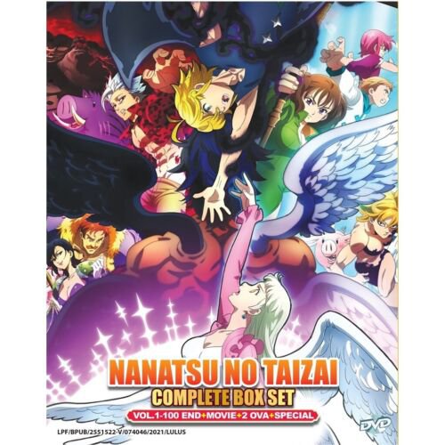 DVD Anime The Seven Deadly Sins Season 1-5 (1-100) +2 OVA +Movie +SP English Dub