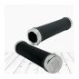 Vintage GT BMX Silver Lockring MTB Old School Handlebar Grips NOS FREE SHIPPING