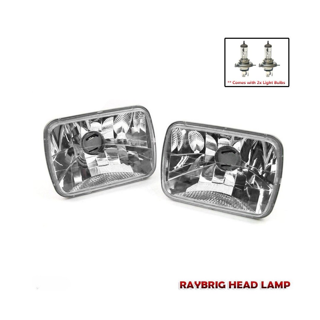 Headlight Lamp Fit For Celica Supra AE86 Corolla KE70 RAYBRIG 7x6 INCH SQUARE