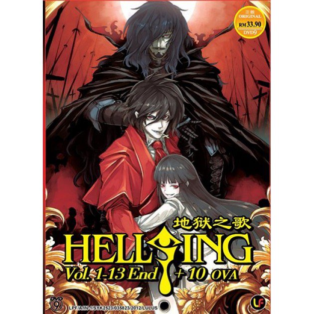DVD Anime HELLSING Complete TV Series (1-13 End + 10 OVA) English Audio Dubbed