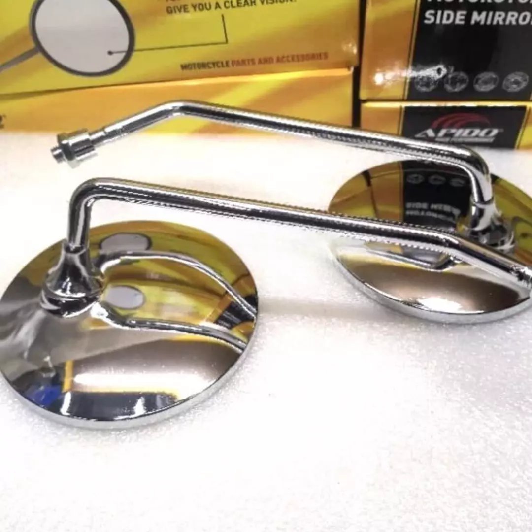 MIRROR 1 PAIR SHORT THREAD ROUND SHAPE Fit HONDA CUB C50 C65 C70 C90 CM90