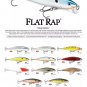 Rapala Flat Rap FLR-8 HT, Hot Tiger Color Slow Risng Minnow Fishing Lure.