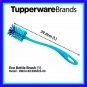 Tupperware Blue Eco Sport Water Bottle Plastic Tumbler Long Cleansing Brush Tool