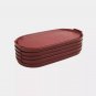 5 X New Tupperware Modular Mates Oval Replacement Top Lid Seal #1616 Dark Red