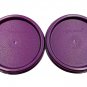 Tupperware Modular Mates MM Purple Dewberry Round Storage Container Lid (2) Set