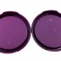 Tupperware Modular Mates MM Purple Dewberry Round Storage Container Lid (2) Set