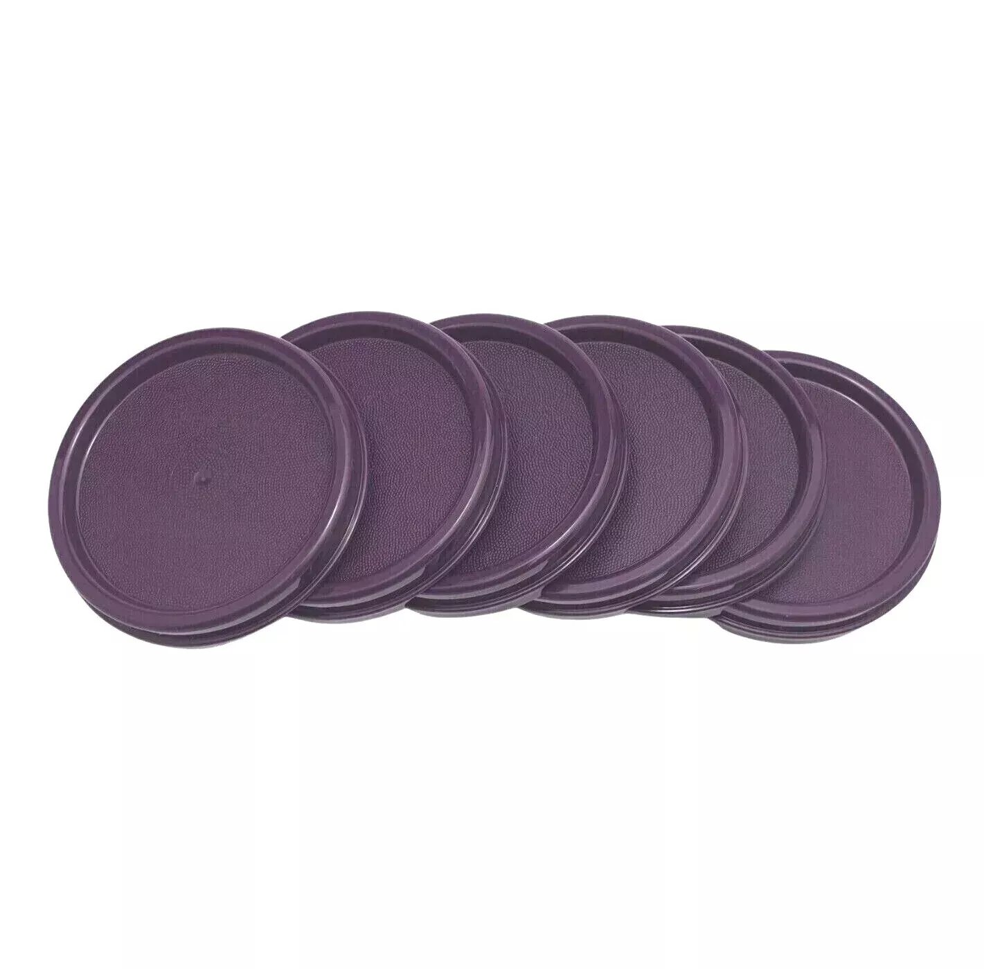 Tupperware Modular Mates Round Replacement Top Lid Seal #1607 Purple Set of 6