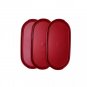 Tupperware Modular Mates Oval Replacement Top Lid Seal #1616 Dark Red Set of 3