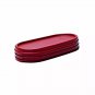 Tupperware Modular Mates Oval Replacement Top Lid Seal #1616 Dark Red Set of 3