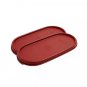 Tupperware Modular Mates Oval Replacement Top Lid Seal #1616 Dark Red Set of 2