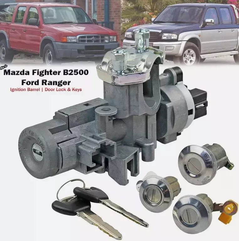 1 Set Door Lock & Key Ignition Barrel For Mazda B2500 B2600 UN Ranger 1998-06