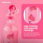 Tupperware Aquavibe Pink Beverage Fridge Water Tumbler Bottle 2.0L Straw Handle