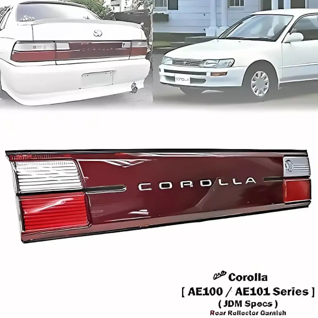 JDM Style Rear Trunk Panel Garnish Fit For Toyota Corolla AE100 AE101 92-95 4dr