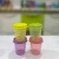 4 Pcs Tupperware Tupper Mini Midgets Container 2oz Set New Random Multicolor