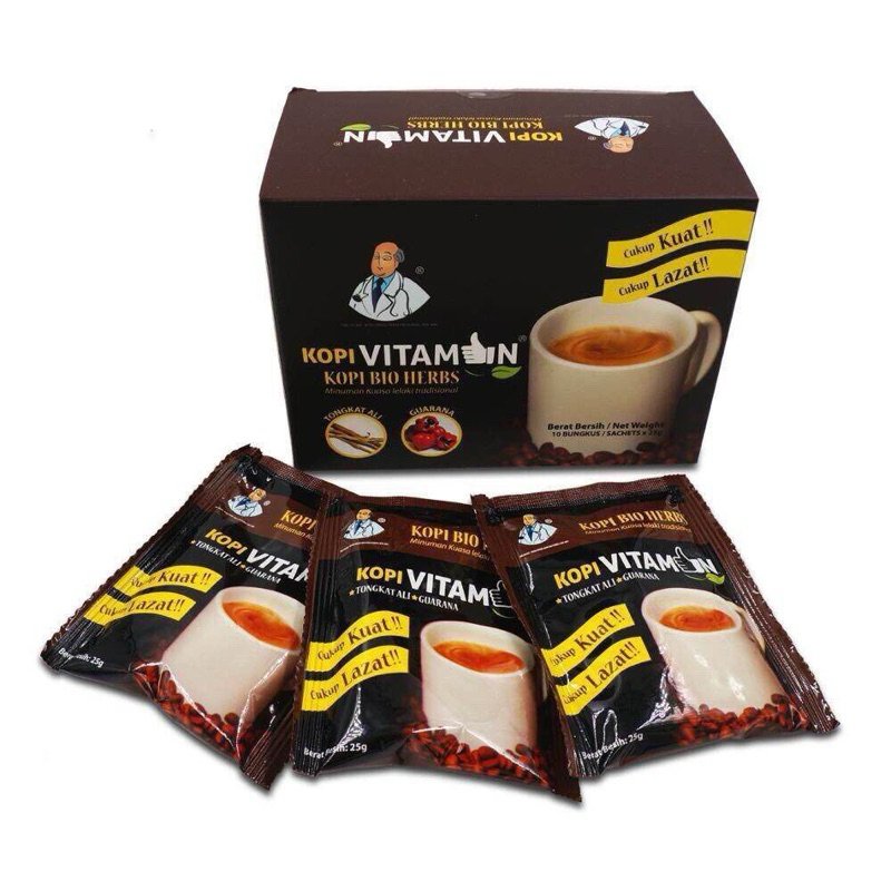 12 Boxes Coffee Vitamin Bio Herbs Original | 10 Sachets