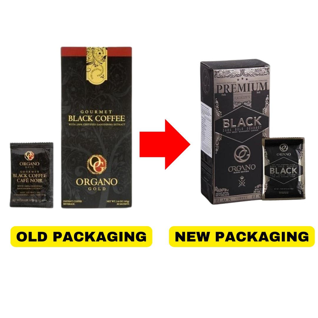 5 Boxes Organo Gold Gourmet Black Coffee Organic Ganoderma Lucidum - Express FedEx