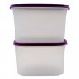 Tupperware Modular Mates MM Oval II 1.1L (2) Purple Food Storage Containers Set