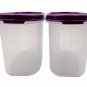 Tupperware Modular Mates MM Oval II 1.1L (2) Purple Food Storage Containers Set