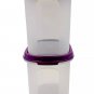 Tupperware Modular Mates MM Oval II 1.1L (2) Purple Food Storage Containers Set