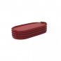 Tupperware Modular Mates Oval Replacement Top Lid Seal #1616 Dark Red Set of 4
