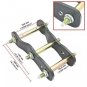 2" Rear Extended Lift Up GREASABLE Shackle Fit For Mitsubishi Triton L200 05-15