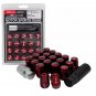 17 HEX RAVS Racing Red 32mm Steel Wheel Lug Nuts M12x1.5 20pcs/set FREE SHIPPING