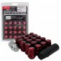 17 HEX RAVS Racing Red 32mm Steel Wheel Lug Nuts M12x1.5 20pcs/set FREE SHIPPING