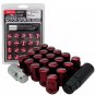 17 HEX RAVS Racing Red 32mm Steel Wheel Lug Nuts M12x1.5 20pcs/set FREE SHIPPING
