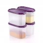 3 Pcs Genuine Tupperware Modular Mates Oval Lid Replacement Seal Cover No. #1616