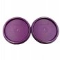 Tupperware Modular Mates MM Purple Dewberry Round Storage Container Lid (2) Set