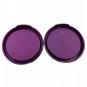 Tupperware Modular Mates MM Purple Dewberry Round Storage Container Lid (2) Set