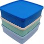 Tupperware Large Square Away 620ml Lid #1459 Container #1458 Set of 3 Meal Pack