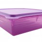 Tupperware B2B Purple Snack Stor Sandwich Sweet Square Keeper Saver Server 2.9L