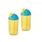 Tupperware Baby Training Sippy Cup 350ml Straw Tumbler - Yellow/Blue Colour